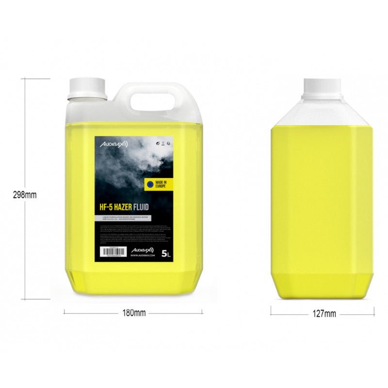Audibax HF - 5 Hazer Fluid - Liquido Hazer 5L - Tempo Shop