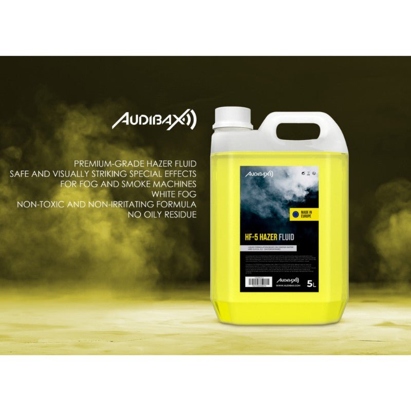 Audibax HF - 5 Hazer Fluid - Liquido Hazer 5L - Tempo Shop