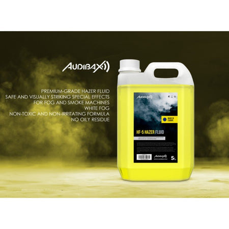 Audibax HF - 5 Hazer Fluid - Liquido Hazer 5L - Tempo Shop