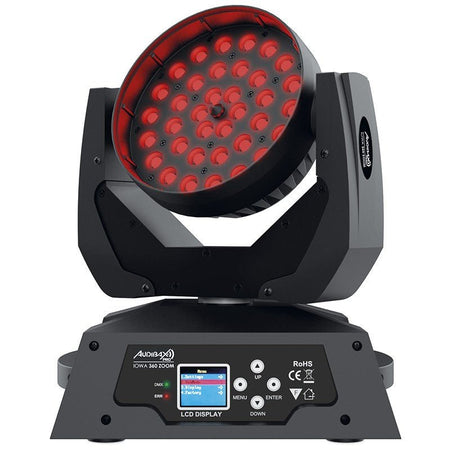 Audibax Iowa 360 Zoom - Cabeza Móvil 36 LED RGBW 10W - Tempo Shop