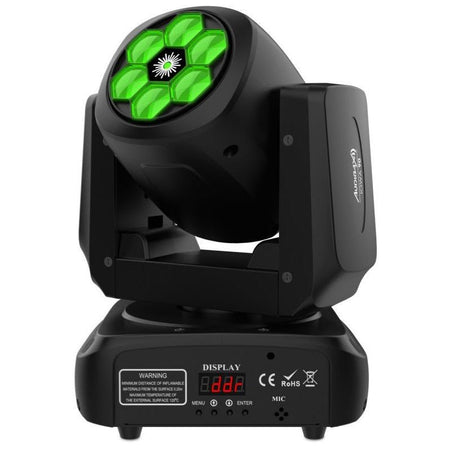 Audibax Iowa 90 Laser - Cabeza Móvil Wash 90WRGBW 4 en 1 + Láser Verde 500 mW - Tempo Shop