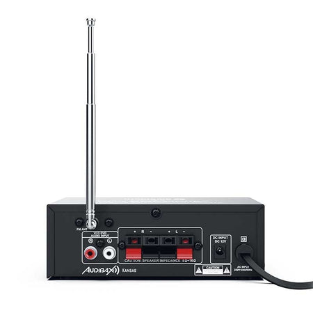 Audibax Kansas - Amplificador HiFi con Bluetooth /MP3 / FM Entrada SD y USB 2 x 40W - Tempo Shop