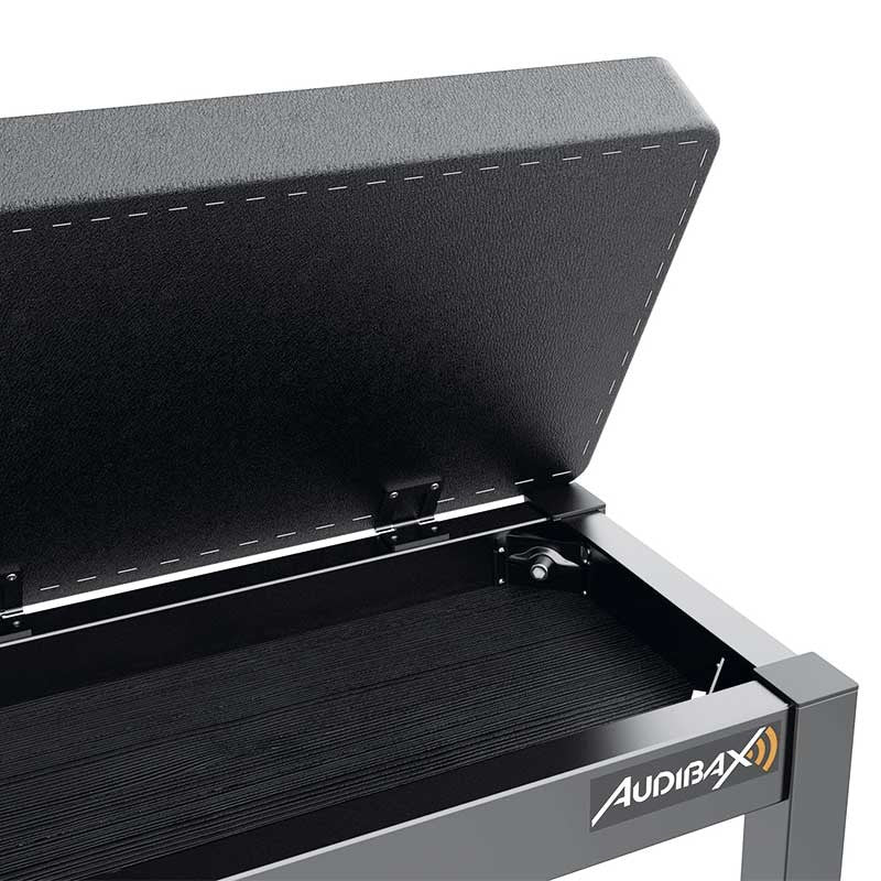 Audibax KB200B - Banco para Piano/Teclado con compartimento almacenamiento - Tempo Shop