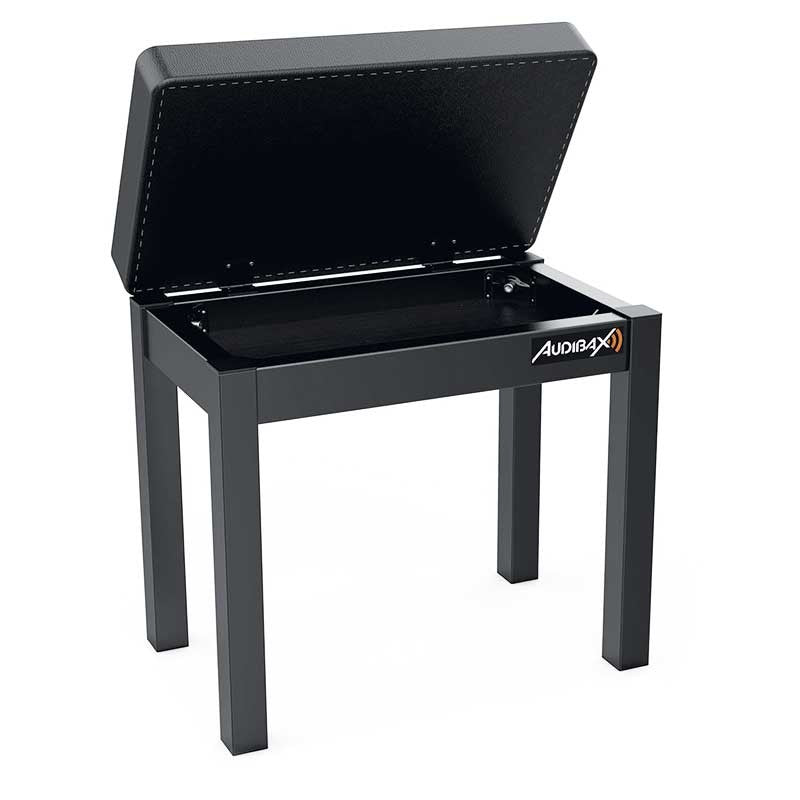 Audibax KB200B - Banco para Piano/Teclado con compartimento almacenamiento - Tempo Shop