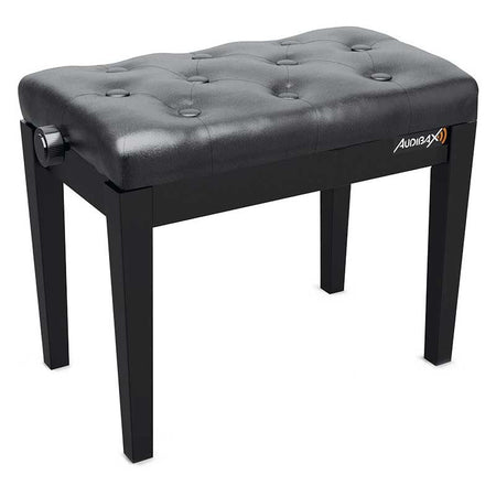 Audibax KB500B - Banco para Piano / Teclado Ajustable Regulable Acolchado Negro - Tempo Shop