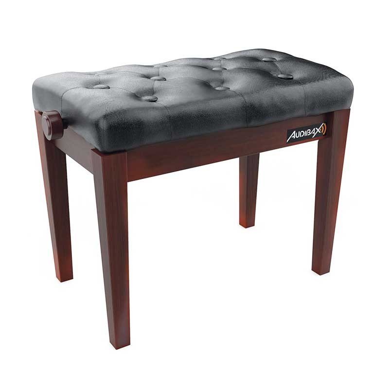 Audibax KB500RW - Banco para Piano / Teclado Ajustable Regulable Acolchado Palisandro - Tempo Shop