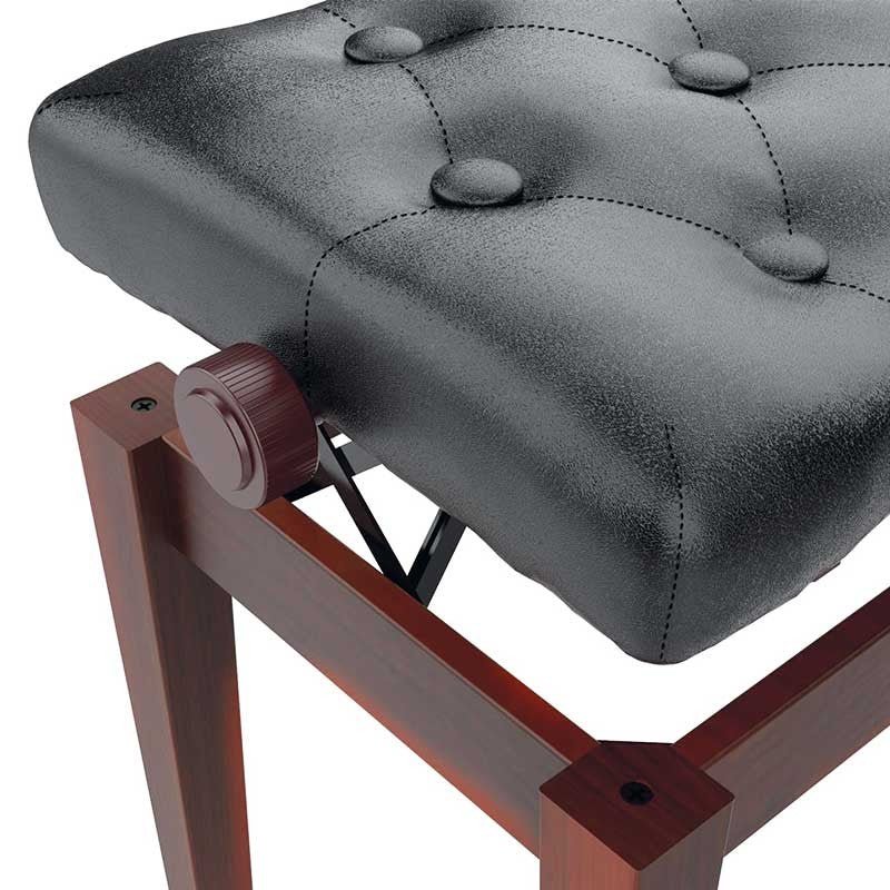 Audibax KB500RW - Banco para Piano / Teclado Ajustable Regulable Acolchado Palisandro - Tempo Shop