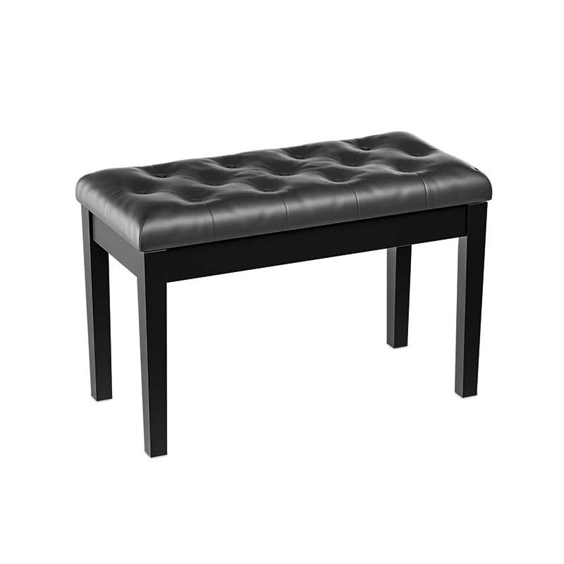 Audibax KB502 - Banqueta Doble Piano/Teclado con Compartimento Negro - Tempo Shop