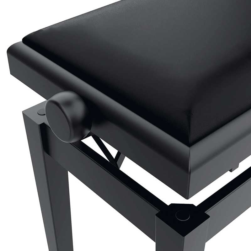 Audibax KB600 Black - Banco para Piano Teclado Ajustable Regulable Acolchado - Tempo Shop