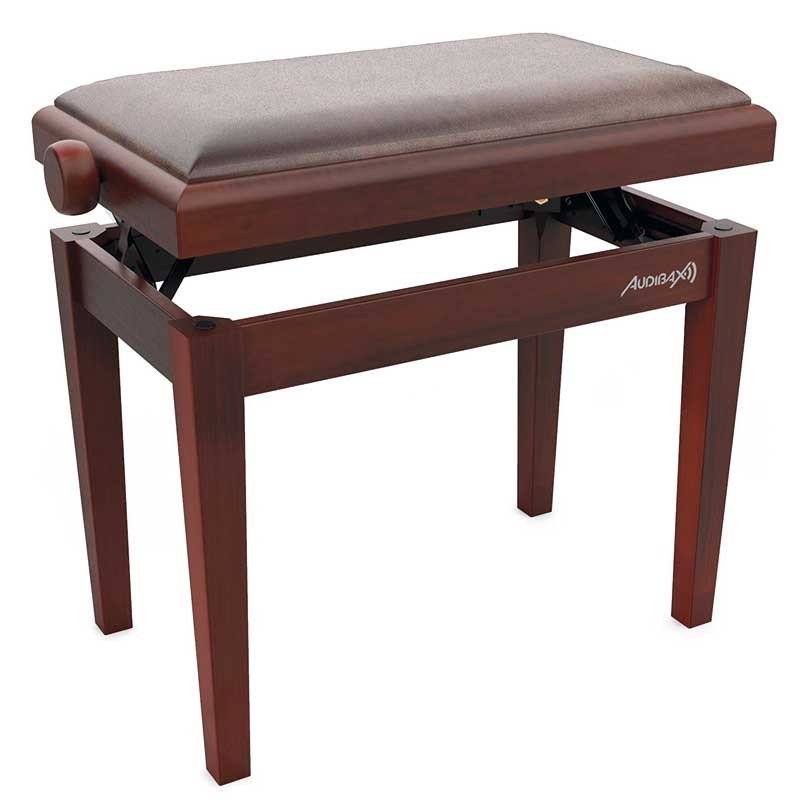 Audibax KB600 Nogal - Banco para Piano Teclado Ajustable Regulable Acolchado - Tempo Shop