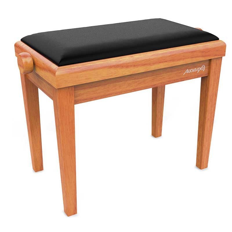 Audibax KB600 Oak - Banco para Piano Teclado Ajustable Regulable Acolchado Roble - Tempo Shop