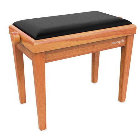 Audibax KB600 Oak - Banco para Piano Teclado Ajustable Regulable Acolchado Roble - Tempo Shop