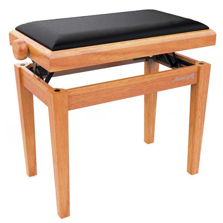Audibax KB600 Oak - Banco para Piano Teclado Ajustable Regulable Acolchado Roble - Tempo Shop
