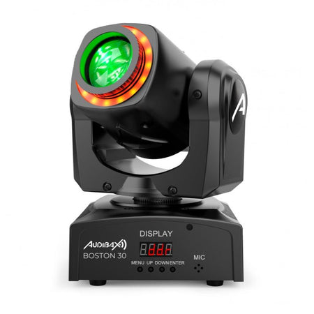 Audibax Kit 2 Boston 30 Ring + Flightcase - Cabezas Móviles Spot 30w Anillo LED + Flightcase - Tempo Shop