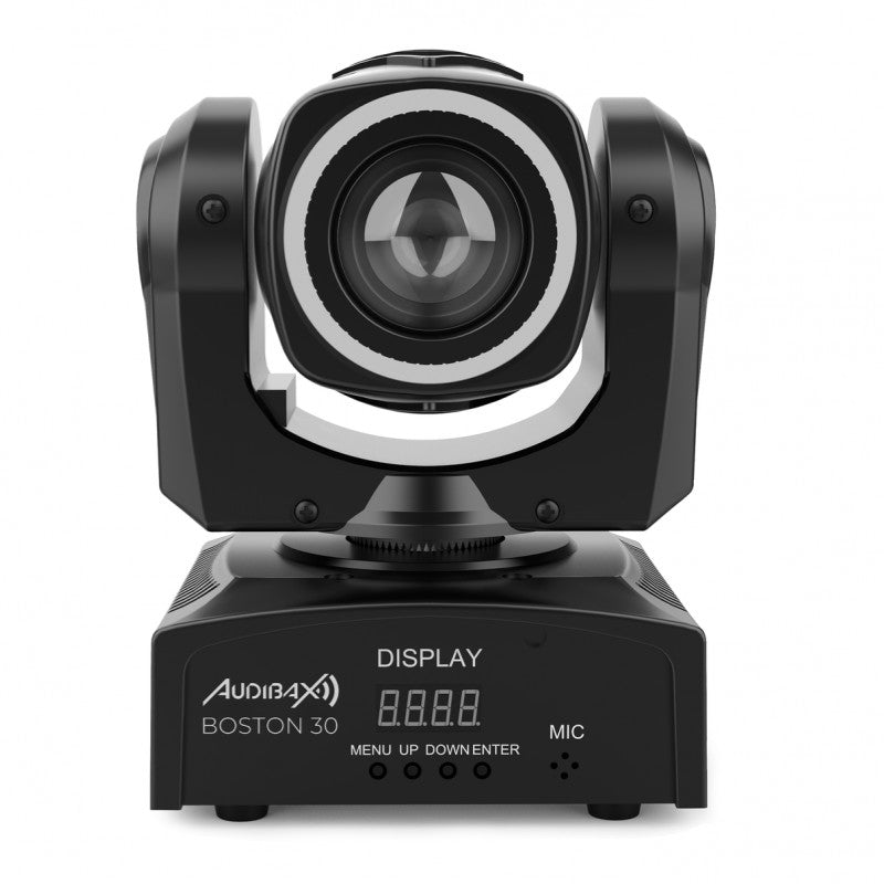 Audibax Kit 4 Boston 30 Ring + Flightcase - Cabezas Móviles Spot 30w Anillo LED + Flightcase - Tempo Shop