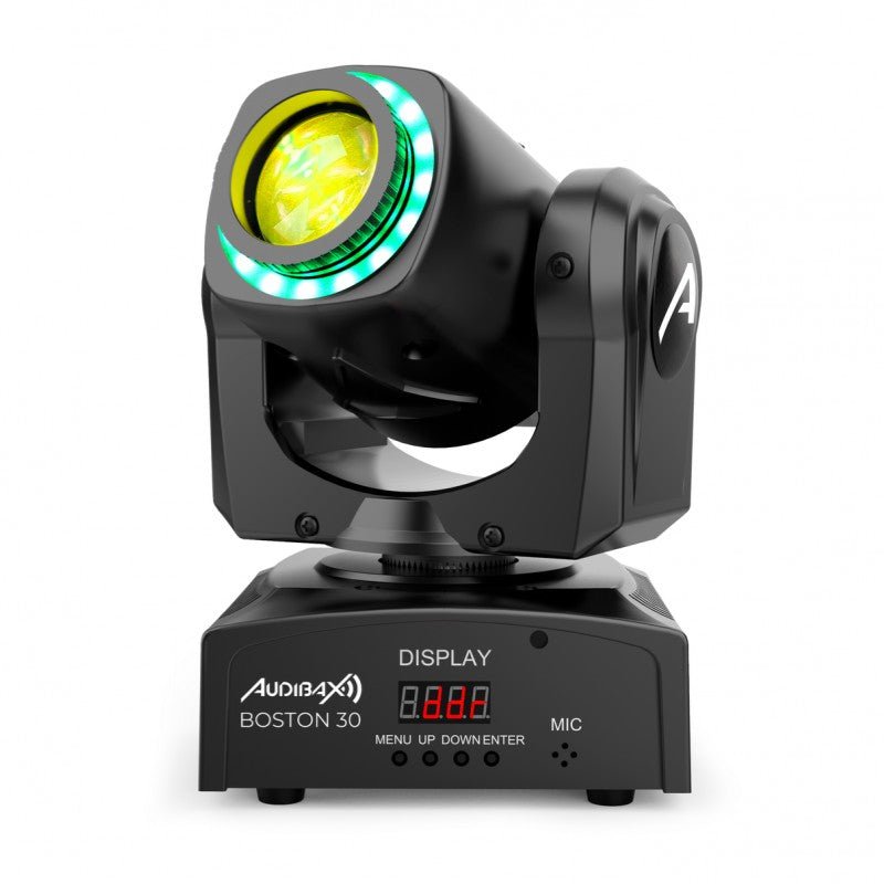 Audibax Kit 4 Boston 30 Ring + Flightcase - Cabezas Móviles Spot 30w Anillo LED + Flightcase - Tempo Shop