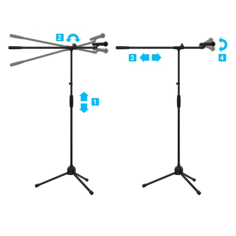 Audibax Kit Micrófono + Soporte + Pinza + Cable 6m + Bolsa - Equipo Completo
