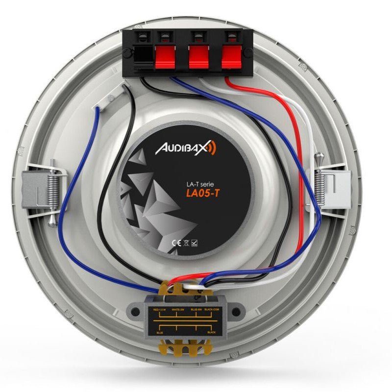 Audibax LA05 - T - Altavoz Techo Blanco 4,5" Línea 100V - Tempo Shop