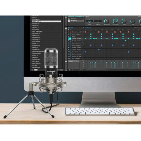 Audibax London 800 USB Silver - Pack Micrófono USB Pack para Podcast / Grabación / Gamers - Tempo Shop