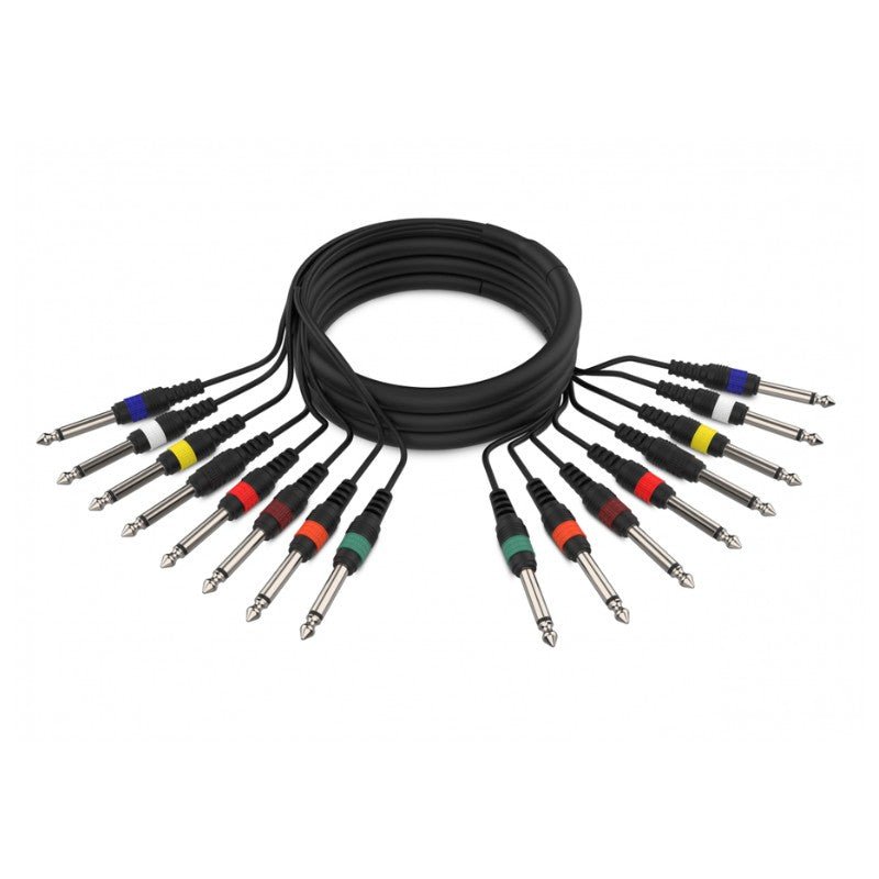Audibax MC J8 3 - Cable Multicore 8 Jacks Mono a 8 Jacks Mono 3m - Tempo Shop