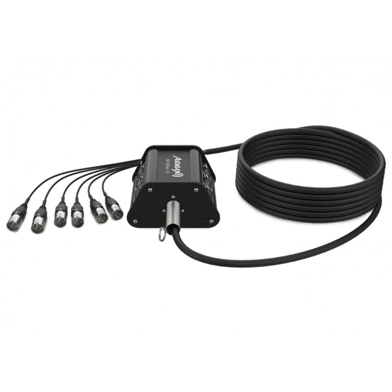 Audibax MC XLR 66 - 10 - Cajetín de Escenario 6 Entradas XLR 10m - Tempo Shop