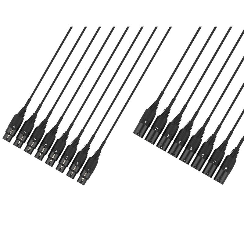 Audibax MC - XLR8–3M - Cable Multicore 8 XLR Macho 8 XLR Hembra - Tempo Shop