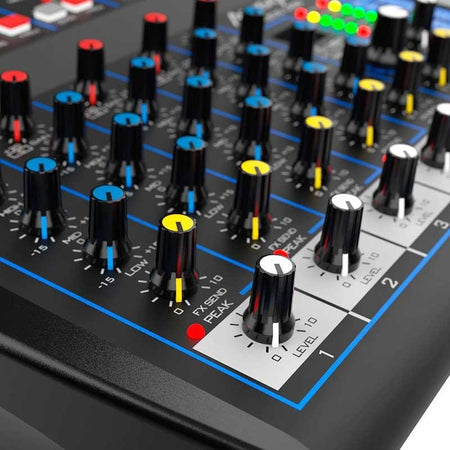 Audibax MG06 USB - Mesa Mezclas 6 canales con Bluetooth, MP3 ,USB Rec y Efectos - Tempo Shop