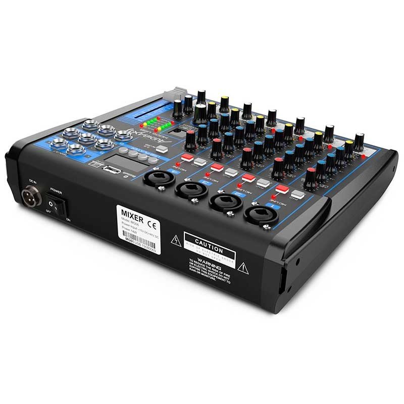 Audibax MG06 USB - Mesa Mezclas 6 canales con Bluetooth, MP3 ,USB Rec y Efectos - Tempo Shop