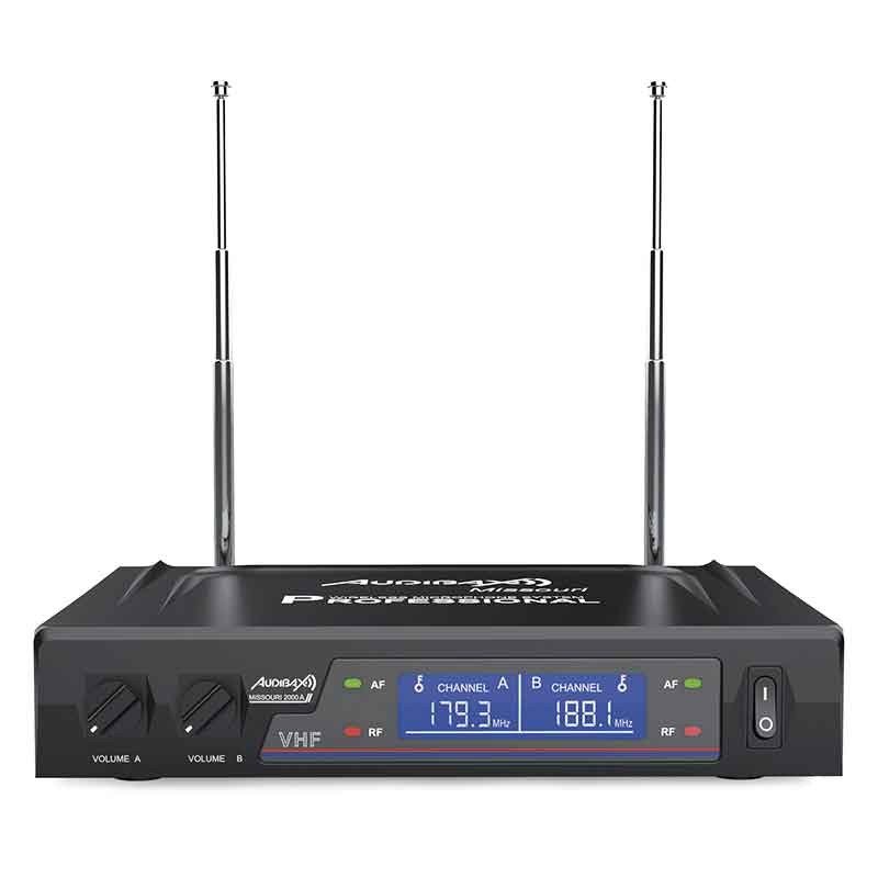 Audibax Missouri 2000 - Micrófono Inalámbrico Mano VHF Rango A - Tempo Shop