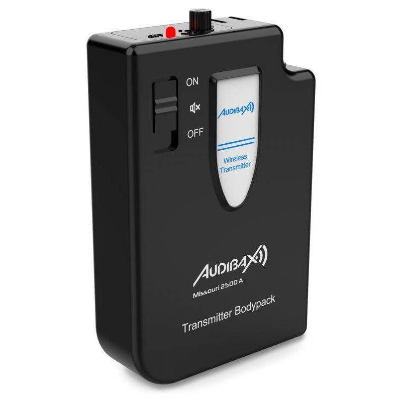 Audibax Missouri 2500 - Micrófono inalámbrico Profesional Doble Lavalier / Madona Frec. A - Tempo Shop