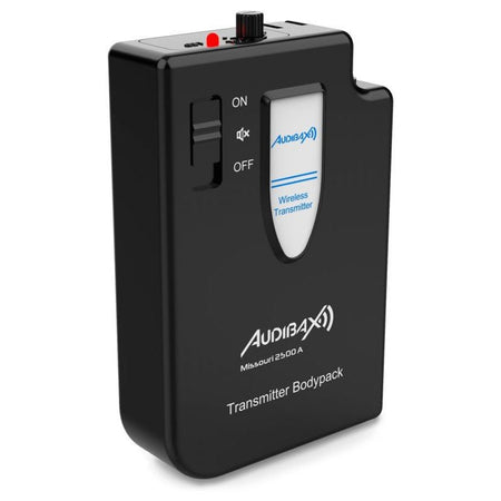 Audibax Missouri 2500 - Micrófono inalámbrico Profesional Doble Lavalier / Madona Frec. A - Tempo Shop