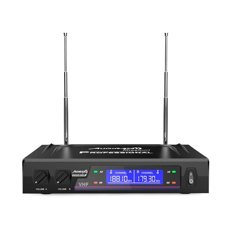 Audibax Missouri 3000 - Micrófono Inalámbrico Profesional Doble Mano / Diadema - Corbata - Tempo Shop