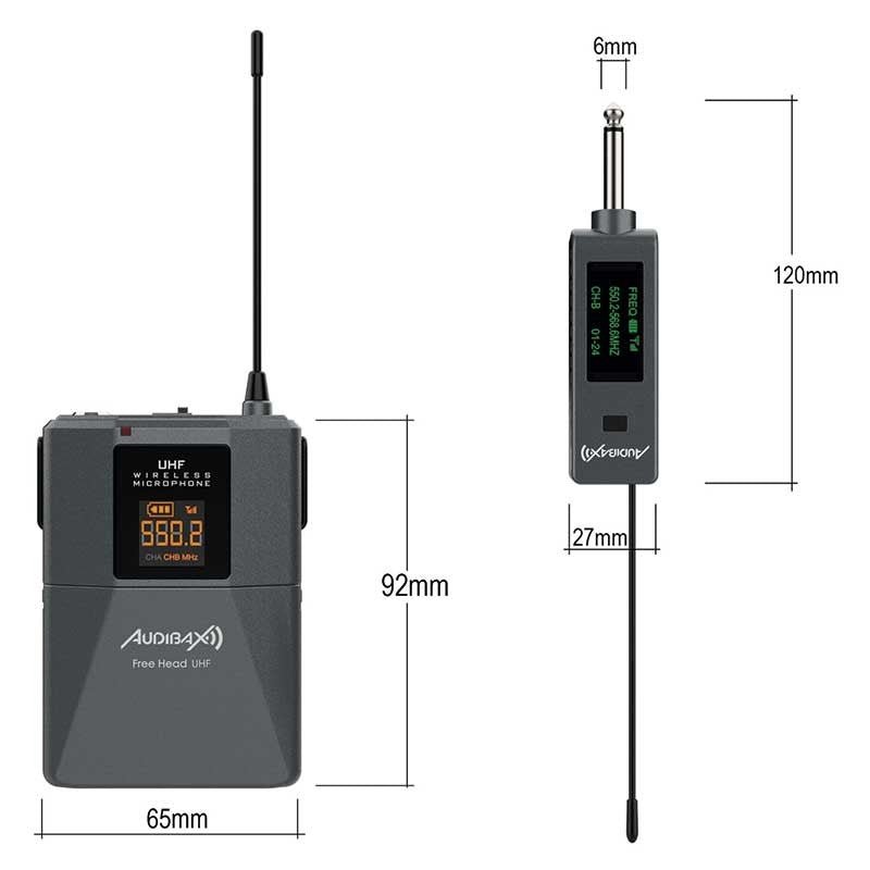 Audibax Missouri Free Head UHF - Micrófono de diadema inalámbrico - Tempo Shop