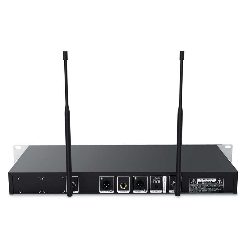 Audibax Missouri Rack B - Micrófono Inalámbrico Profesional UHF Doble de Mano Rack 19" - Tempo Shop