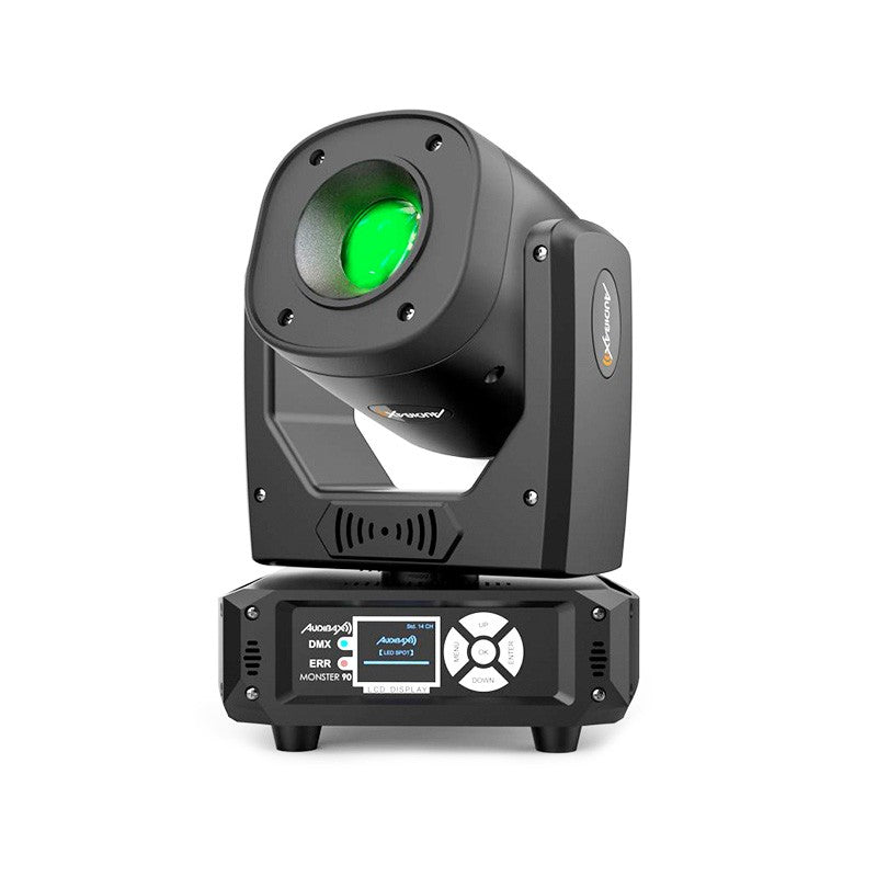 Audibax Monster 90 - Cabeza Móvil Spot Led Profesional 80W 8 Colores + 6 Gobos - Tempo Shop