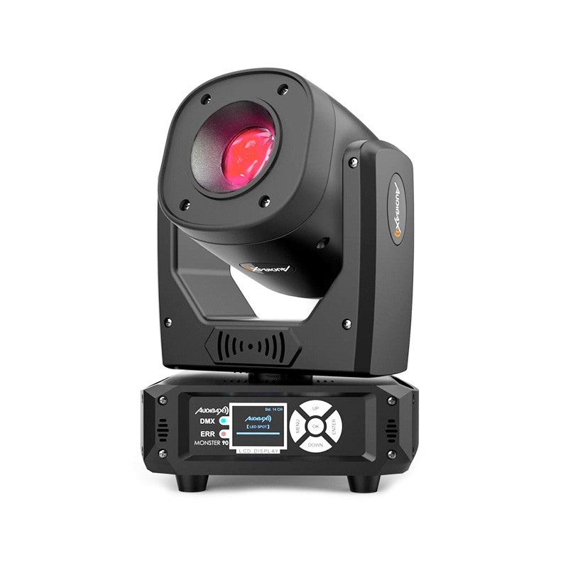 Audibax Monster 90 - Cabeza Móvil Spot Led Profesional 80W 8 Colores + 6 Gobos - Tempo Shop