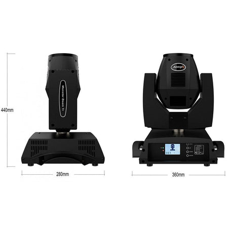 Audibax Monster Beam 7R - Cabeza Móvil 14 Colores + Blanco 17 Gobos fijo + Blanco - Tempo Shop