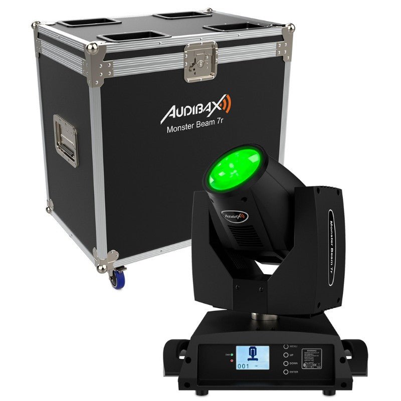 Audibax Monster Beam 7R - Cabeza móvil + Flightcase Individual - Tempo Shop