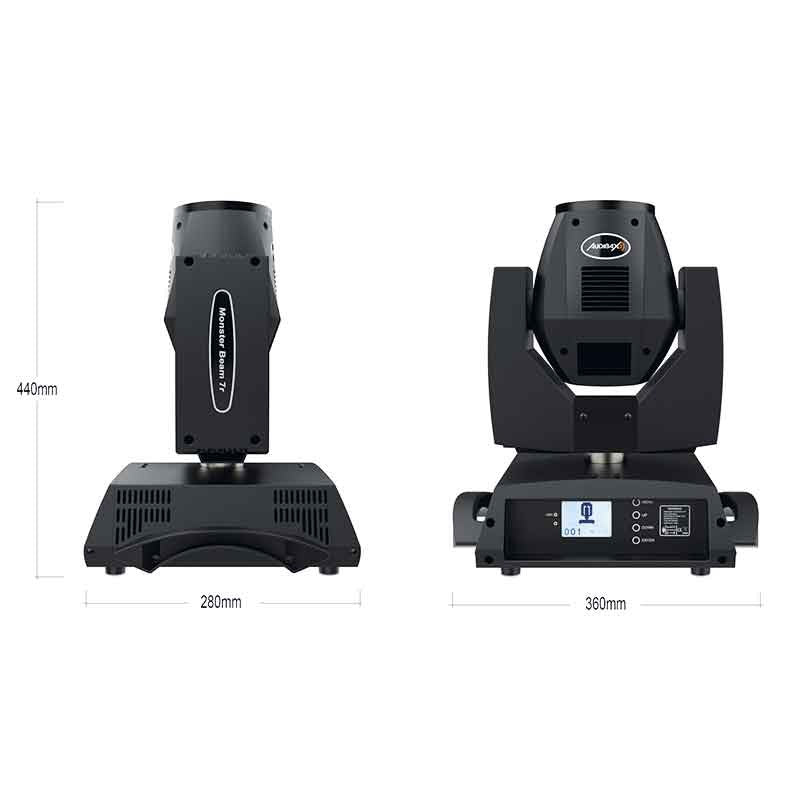 Audibax Monster Beam 7R - Pack 2 unidades incluye flightcase - Tempo Shop