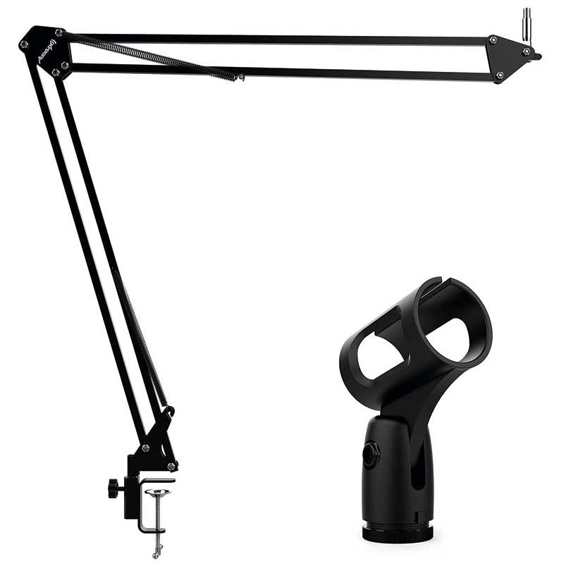 Audibax MTS - 10 - Soporte Sobremesa Micrófono Estudio de Brazo Articulado Ajustable - Tempo Shop