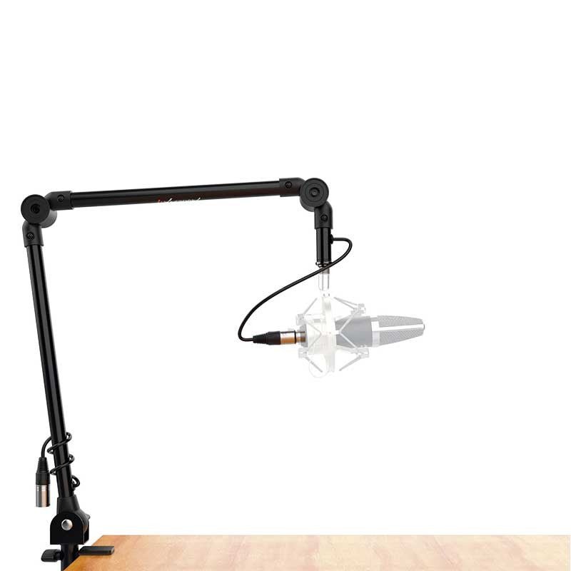 Audibax MTS - 20 - Soporte Sobremesa Micrófono Estudio Brazo Articulado Precableado - Tempo Shop