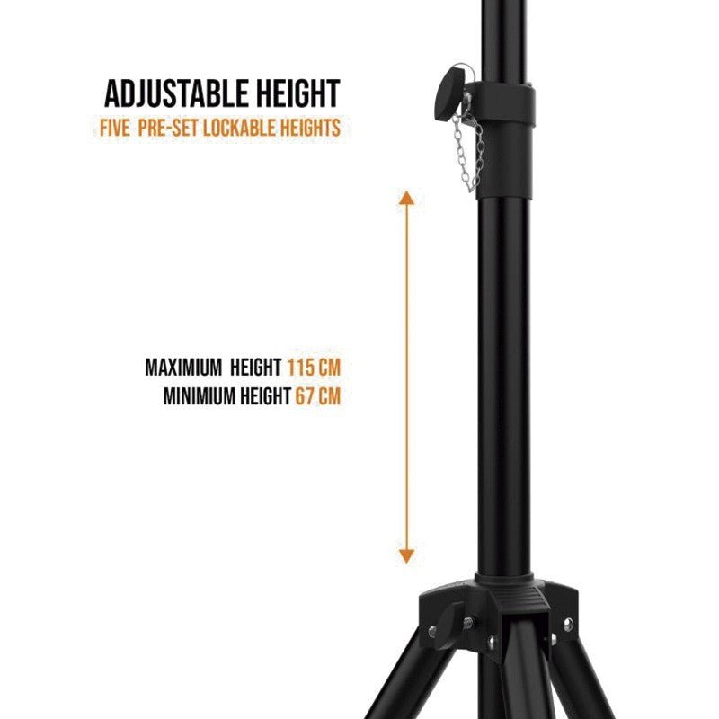 Audibax Neo 121 - Trípode Altavoz Profesional de Aluminio con Easy Lock Hasta 40 K - Tempo Shop