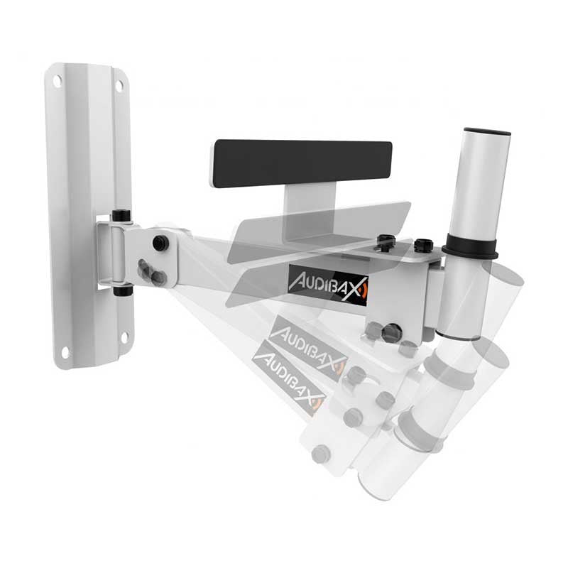 Audibax Neo 20 - White Soporte de Pared para Altavoz Profesional Vaso 35mm - Tempo Shop
