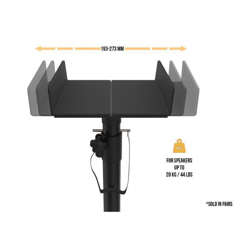 Audibax Neo SM 10 - Soportes de Suelo Para Monitor Estudio y Altavoz (Pareja) - Tempo Shop