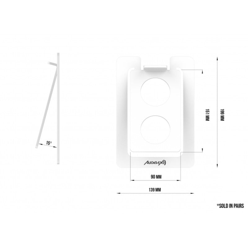 Audibax Neo STM 2W - Soportes de Mesa Para Monitor Estudio y Altavoz (Pareja) - Tempo Shop