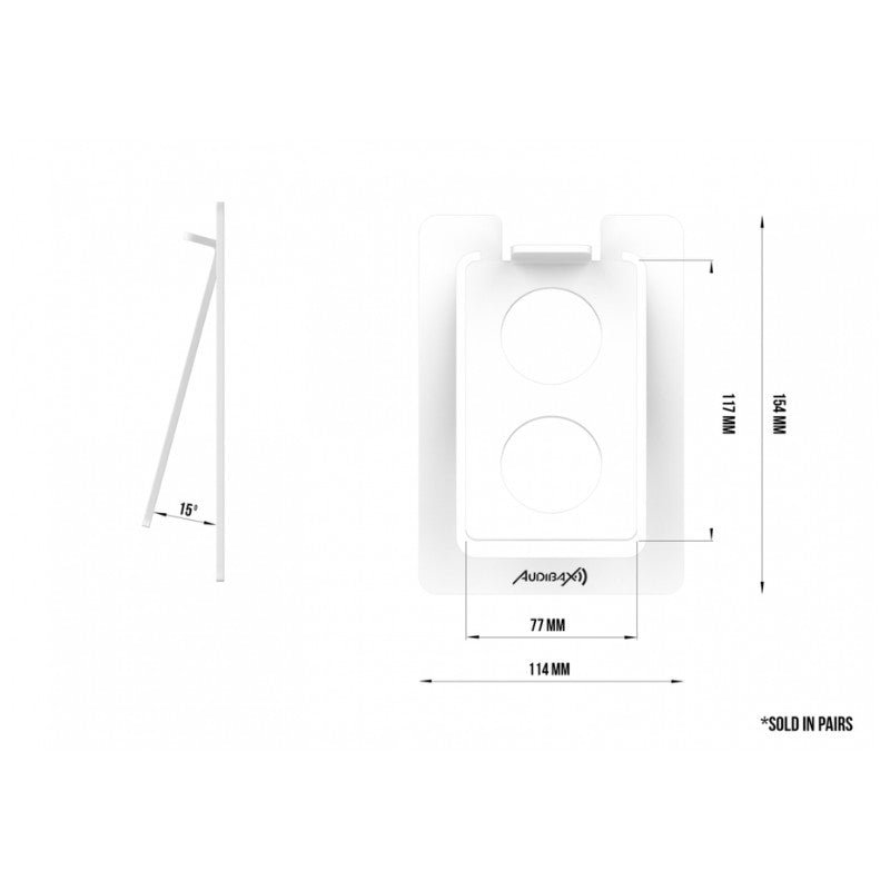 Audibax Neo STM 2WS - Soportes de Mesa Para Monitor Estudio y Altavoz (Pareja) - Tempo Shop