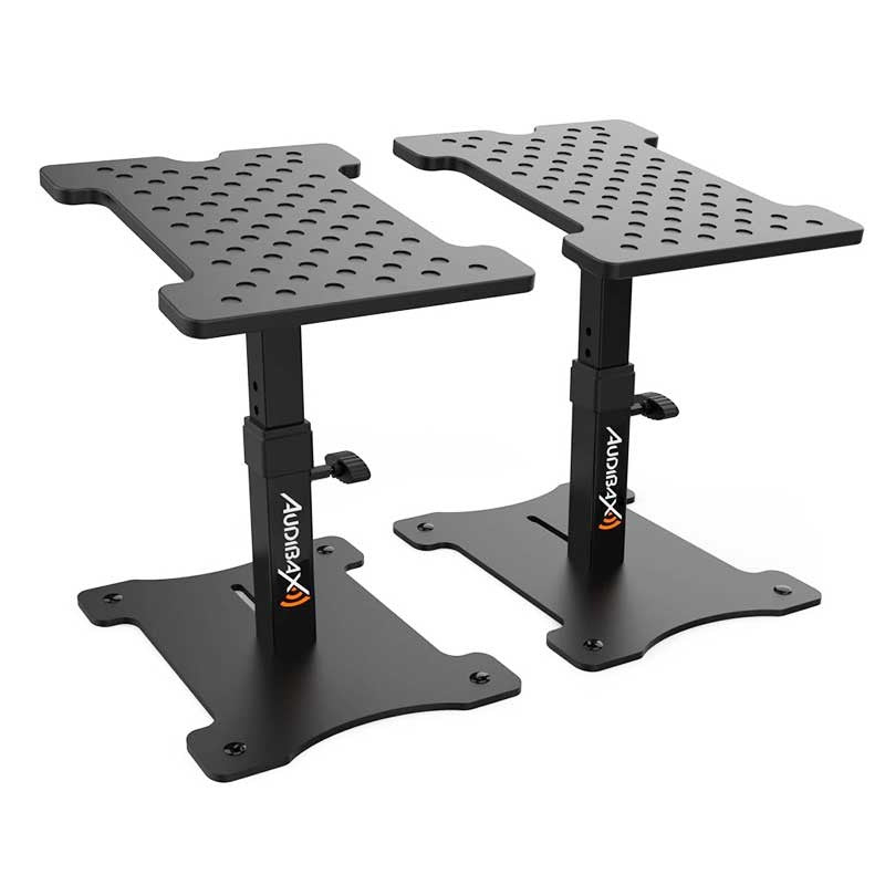 Audibax Neo STM - 30 - Soportes de Mesa Regulables para Monitor Estudio y Altavoz (Pareja) - Tempo Shop