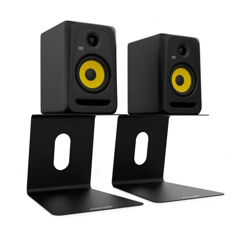 Audibax Neo STM-50 - Pareja de soportes de mesa metálicos para monitores de estudio