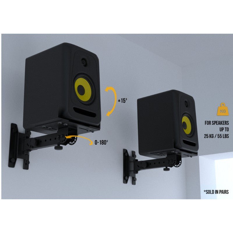 Audibax Neo STMW 1 - Soportes de Pared Para Monitor Estudio y Altavoz (Pareja) - Tempo Shop