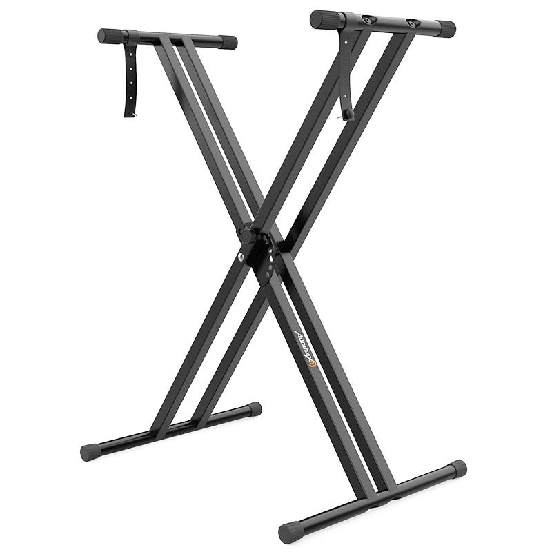 Audibax Onyx 120 - Soporte Tijera Doble para Teclado (Yamaha, Casio, Roland, Korg) - Tempo Shop